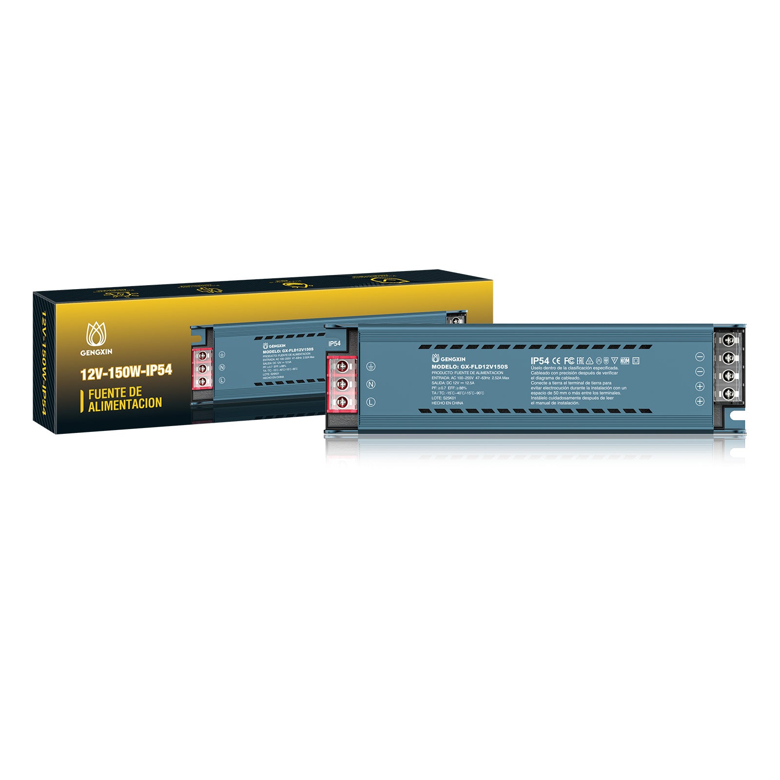 GENGXIN® Fuente Interior 12V 150W (Mitad De Silicona)