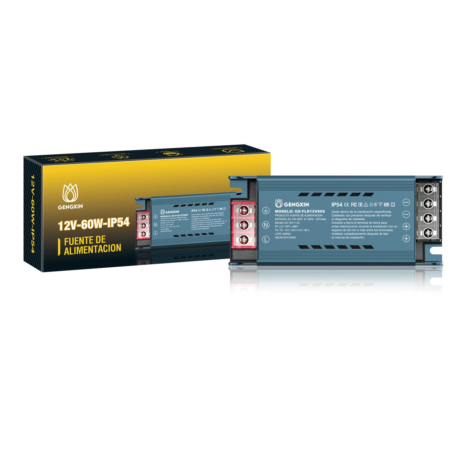 GENGXIN® Fuente Interior 12V 60W (Mitad De Silicona)