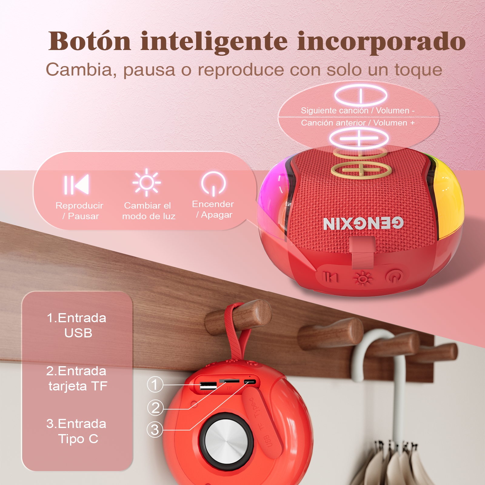 GENGXIN® Bocina Inalambrica  GX-B03 - (Sólo para exhibición)