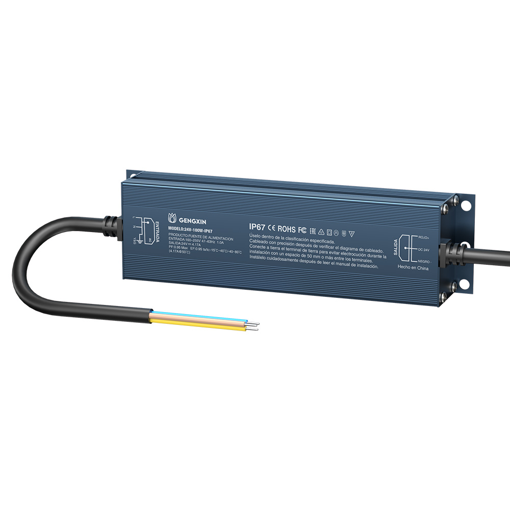 GENGXIN® Fuente Impermeable 24V 100W-IP67- 100~255V