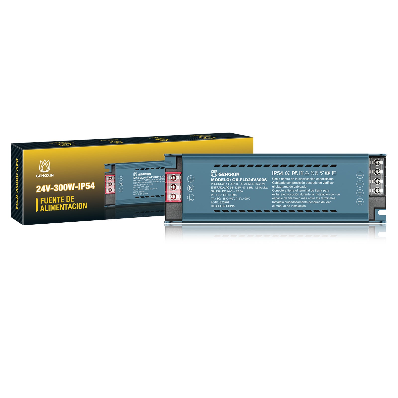 GENGXIN® Fuente Interior 24V 300W (Mitad De Silicona)