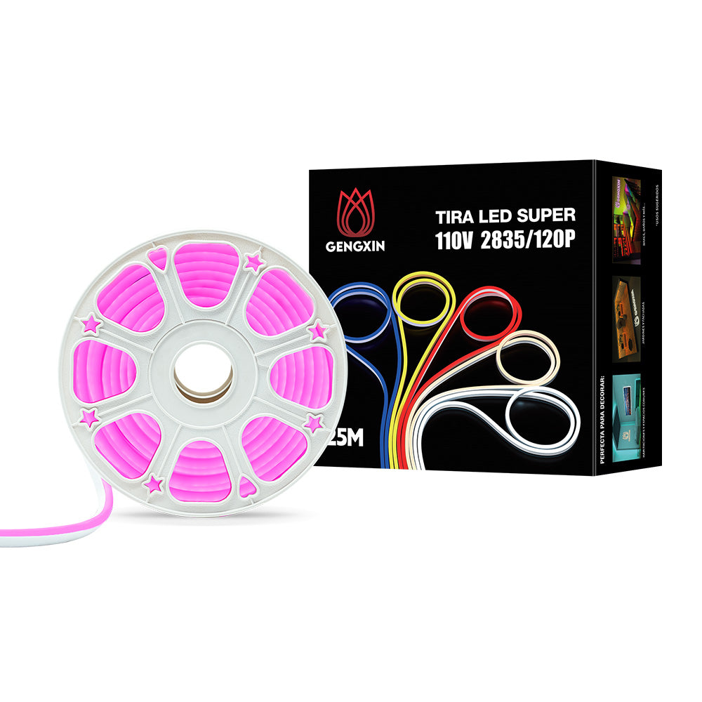 GENGXIN® Tira de LED Flex Neón 110V 2835/120P 25Mts