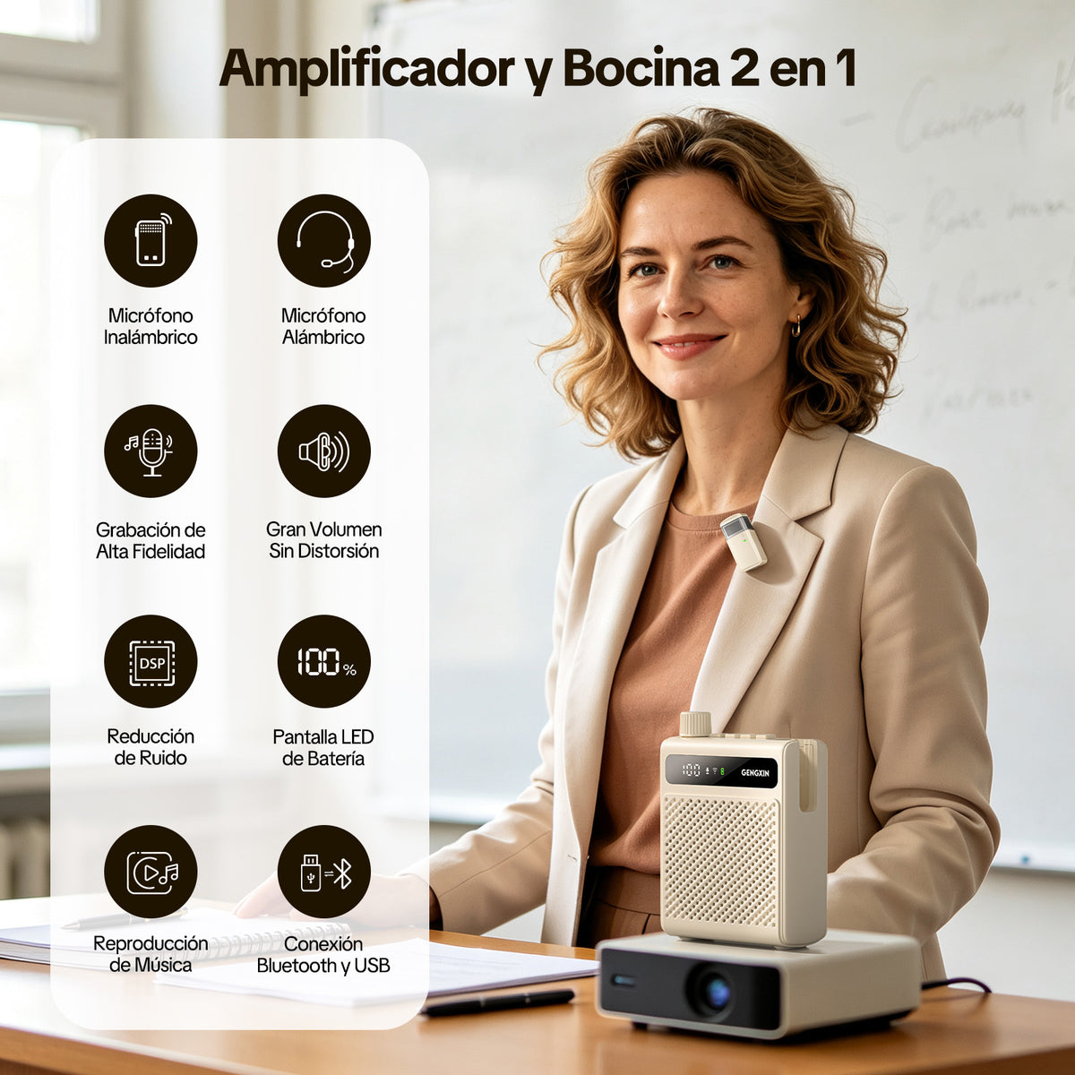 GENGXIN® Bocina Inalambrica  GX-B11 - (Sólo para exhibición)