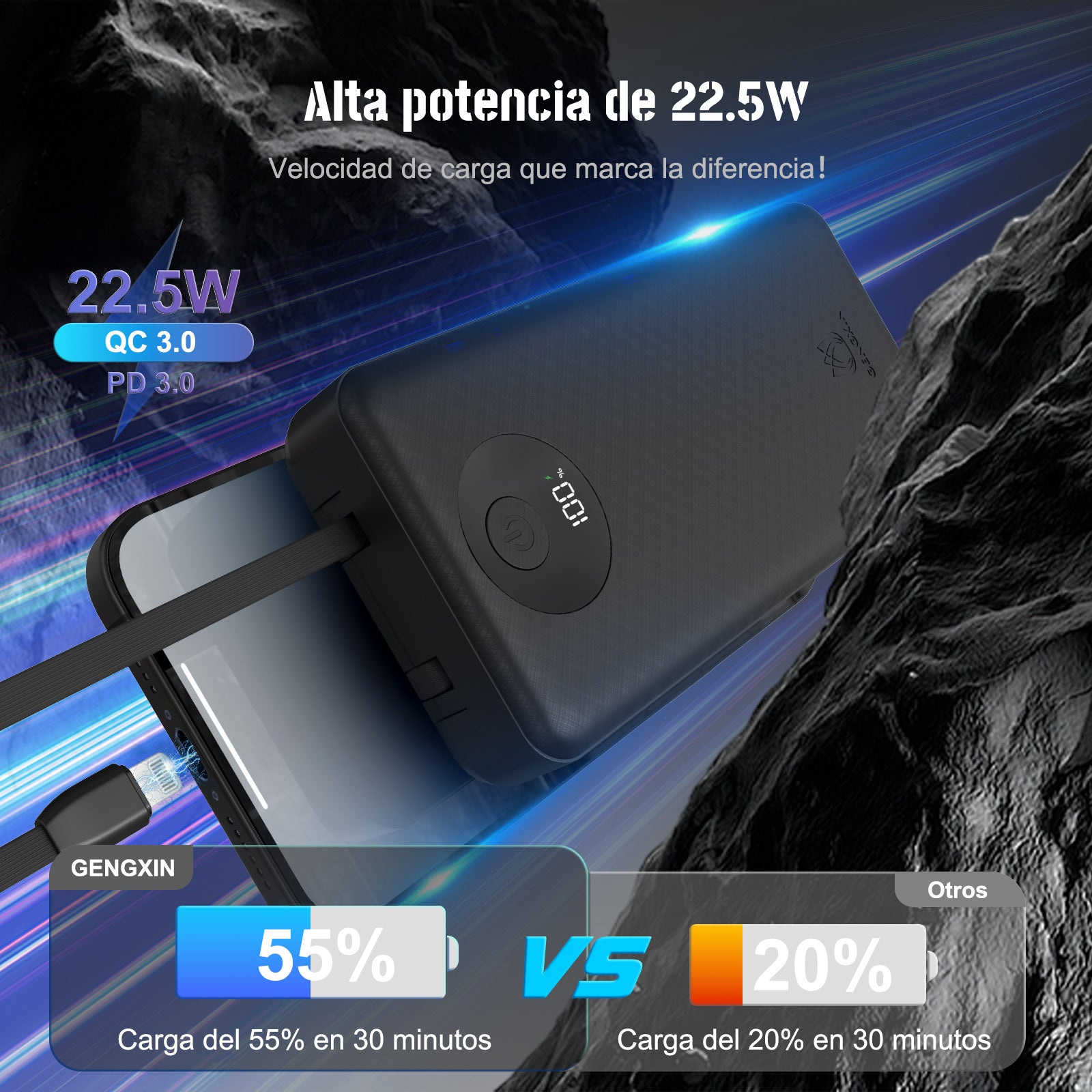GENGXIN® Powerbank-GX-PD20K - (Sólo para exhibición)