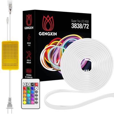 GENGXIN™ Tira de LED Flex Neon RGB 110V 3838/72P 25Mts