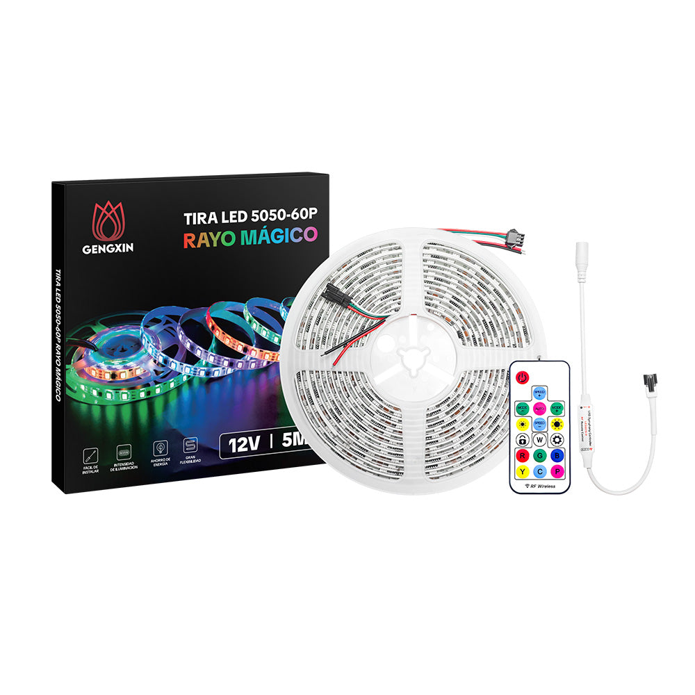 GENGXIN® Tira de LED Flex Rayo 12V 5050 60P 5mts
