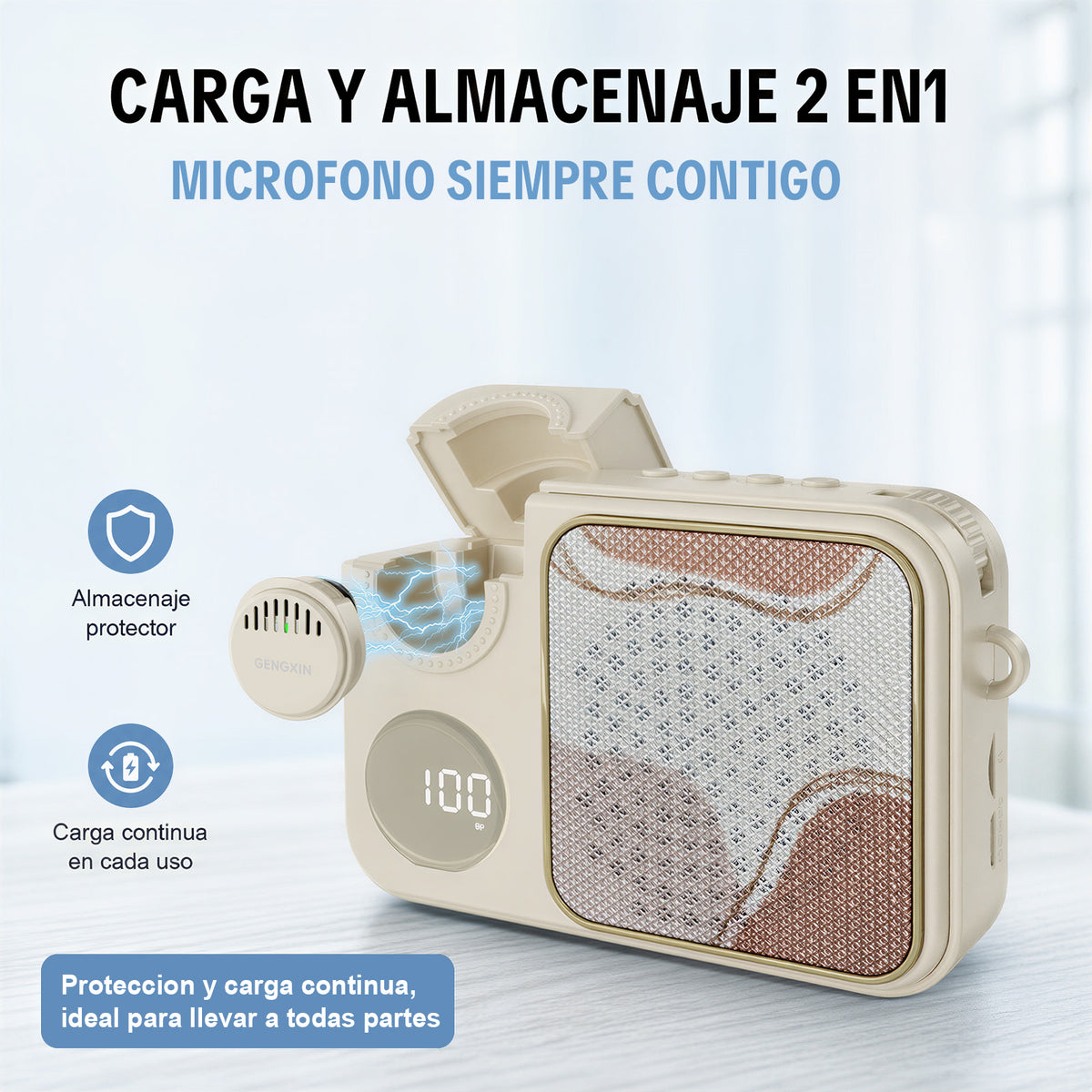 GENGXIN® Bocina Inalambrica  GX-B12 - (Sólo para exhibición)