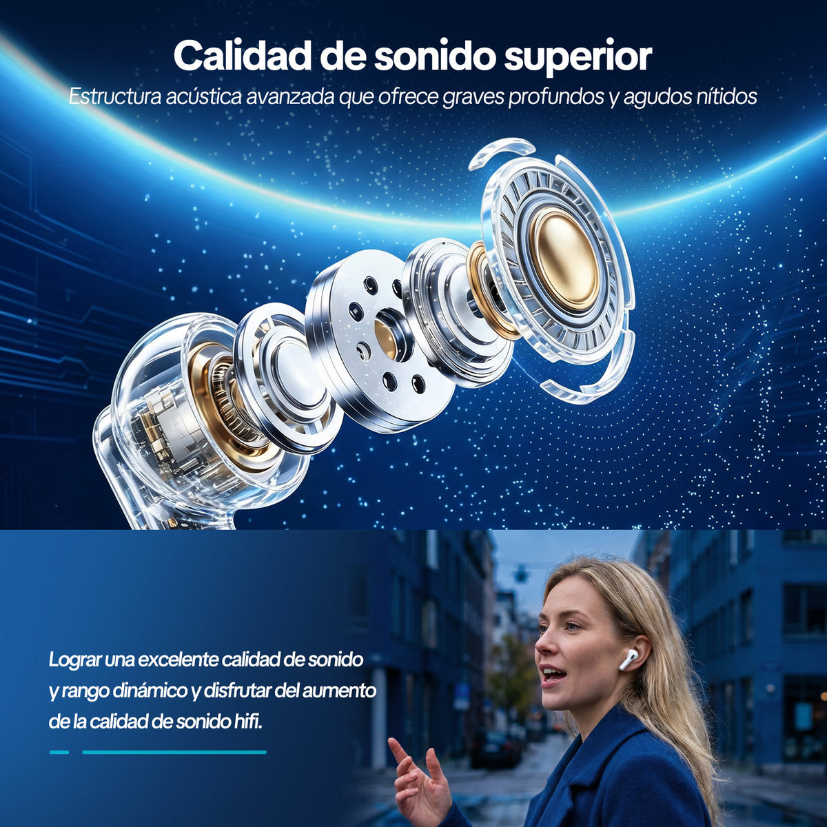 GENGXIN® Auriculares de gancho GX-T09 - (Sólo para exhibición)