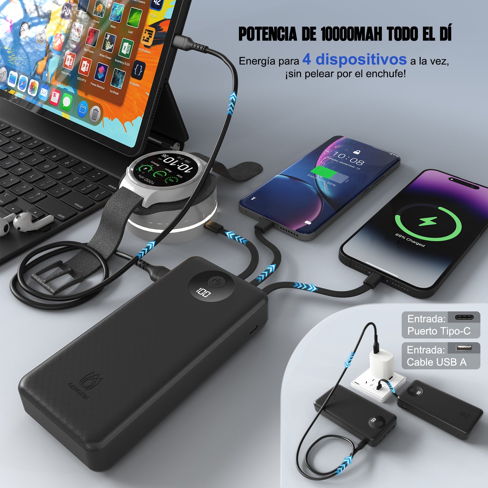 GENGXIN® Powerbank-GX-PB20C - (Sólo para exhibición)