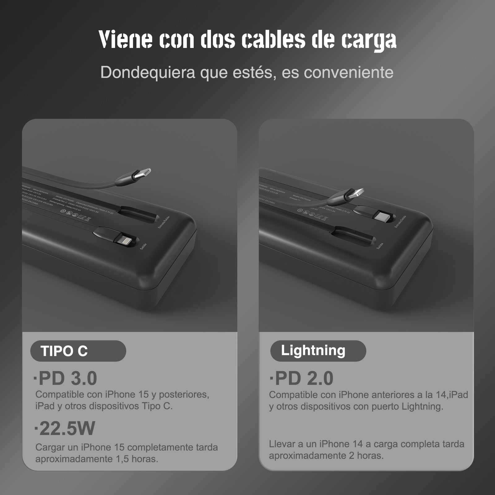 GENGXIN® Powerbank-GX-PD20K - (Sólo para exhibición)