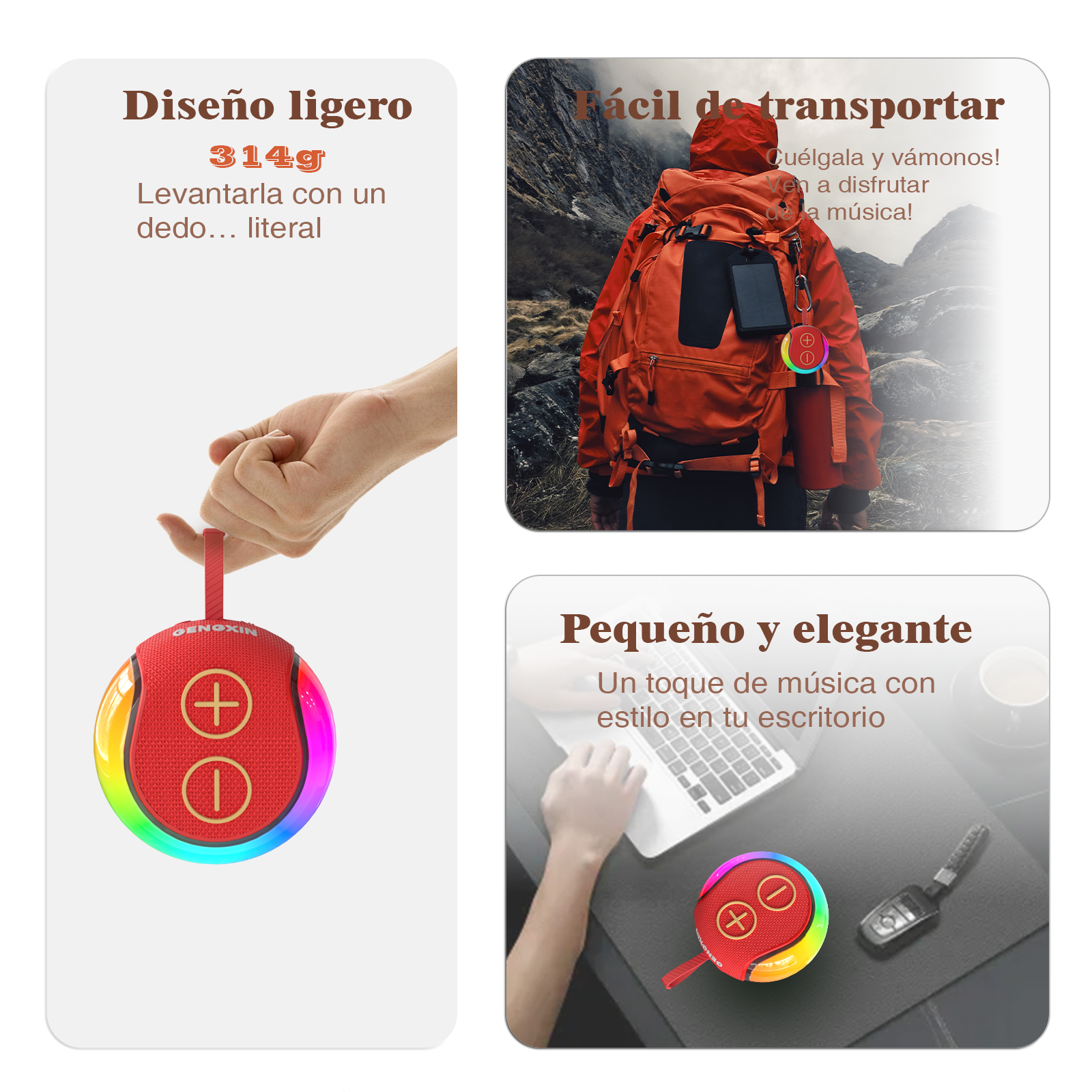 GENGXIN® Bocina Inalambrica  GX-B03 - (Sólo para exhibición)