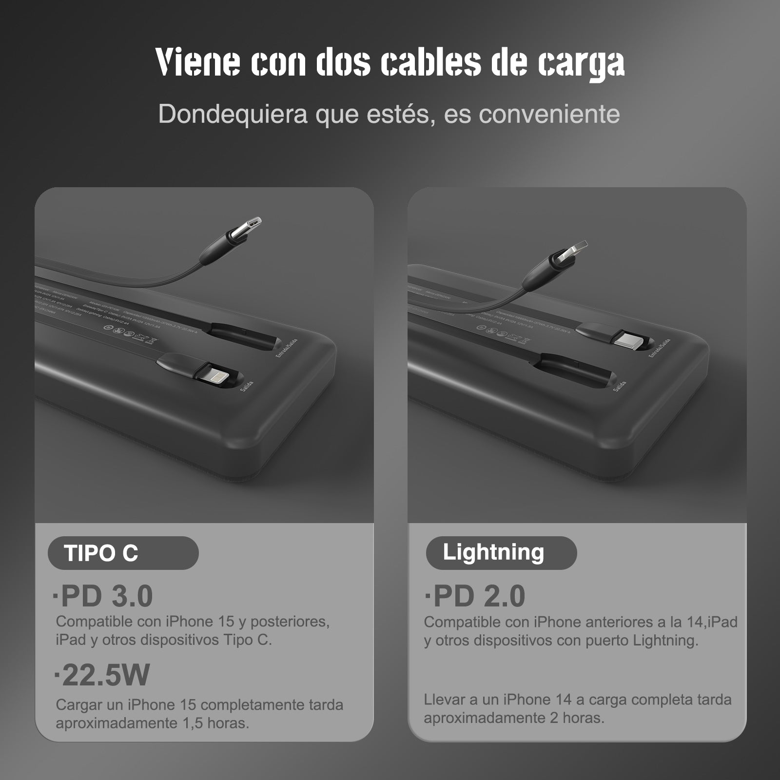 GENGXIN® Powerbank-GX-PD10K - (Sólo para exhibición)