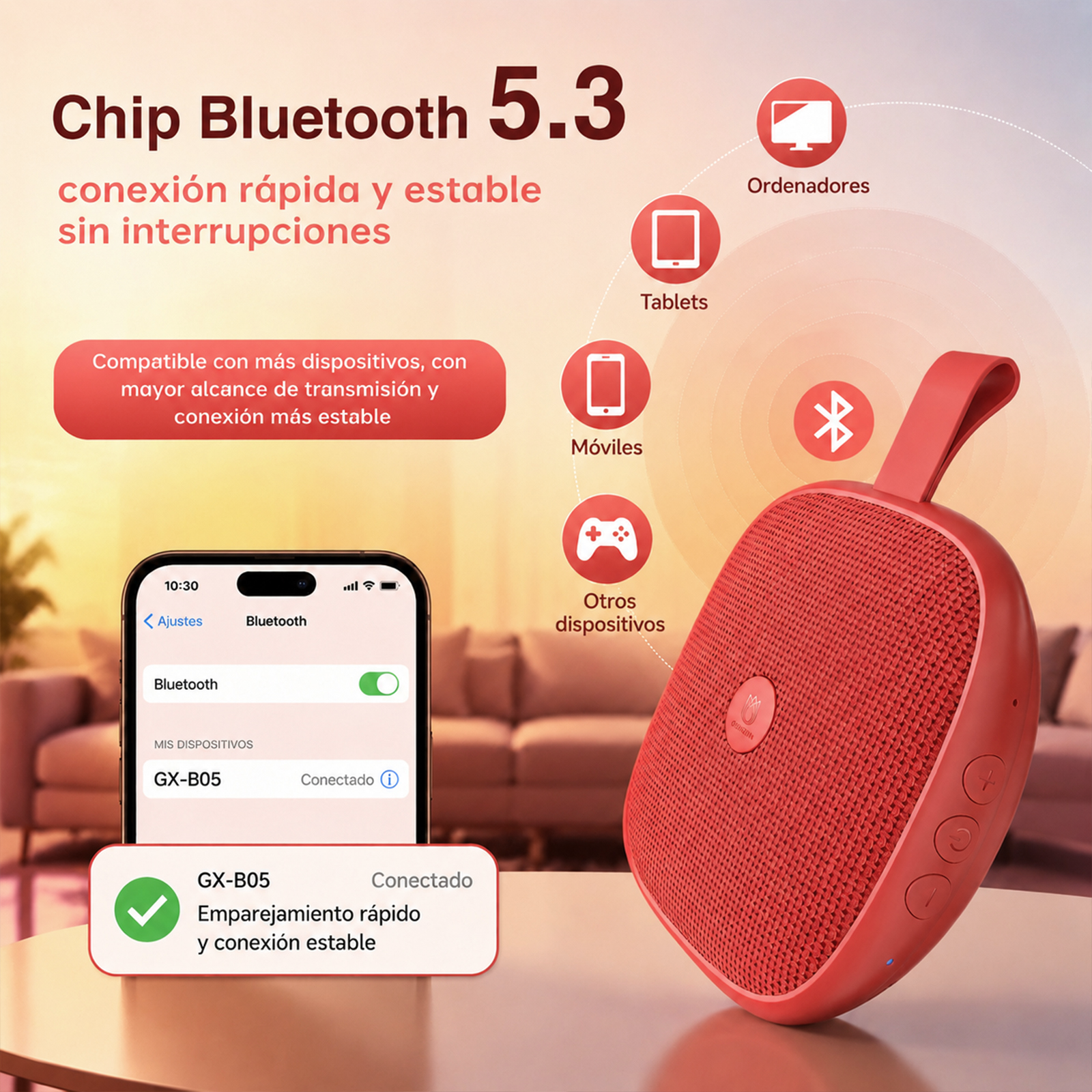 GENGXIN® Bocina Inalambrica  GX-B05 - (Sólo para exhibición)
