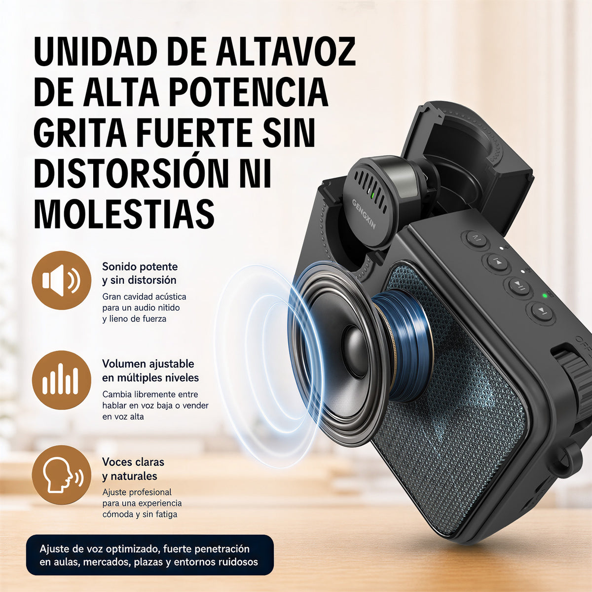 GENGXIN® Bocina Inalambrica  GX-B12 - (Sólo para exhibición)
