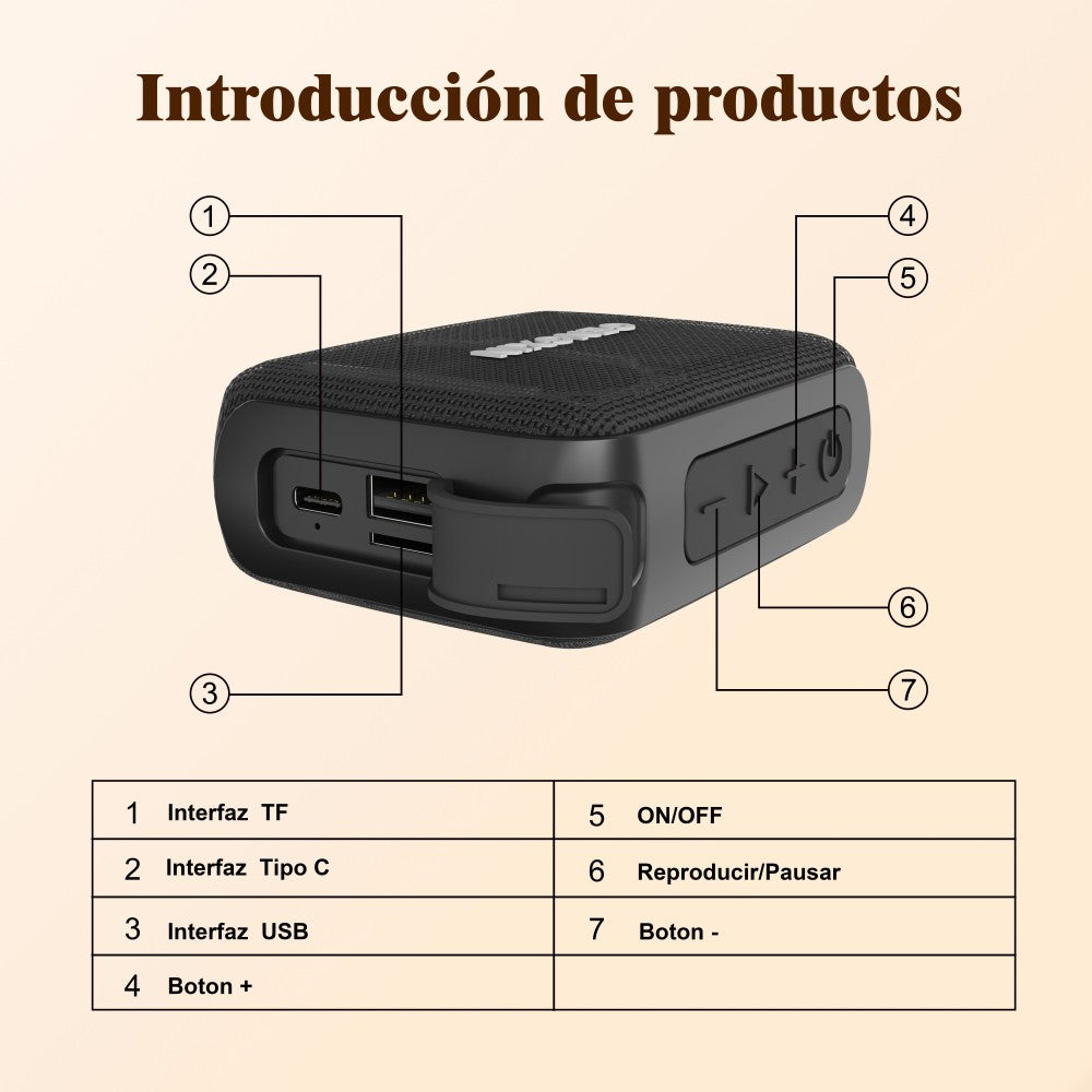 GENGXIN® Bocina Inalambrica  GX-B02