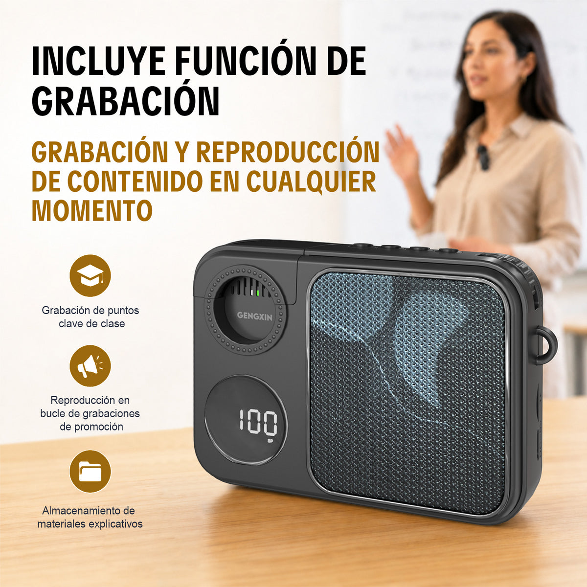 GENGXIN® Bocina Inalambrica  GX-B12 - (Sólo para exhibición)