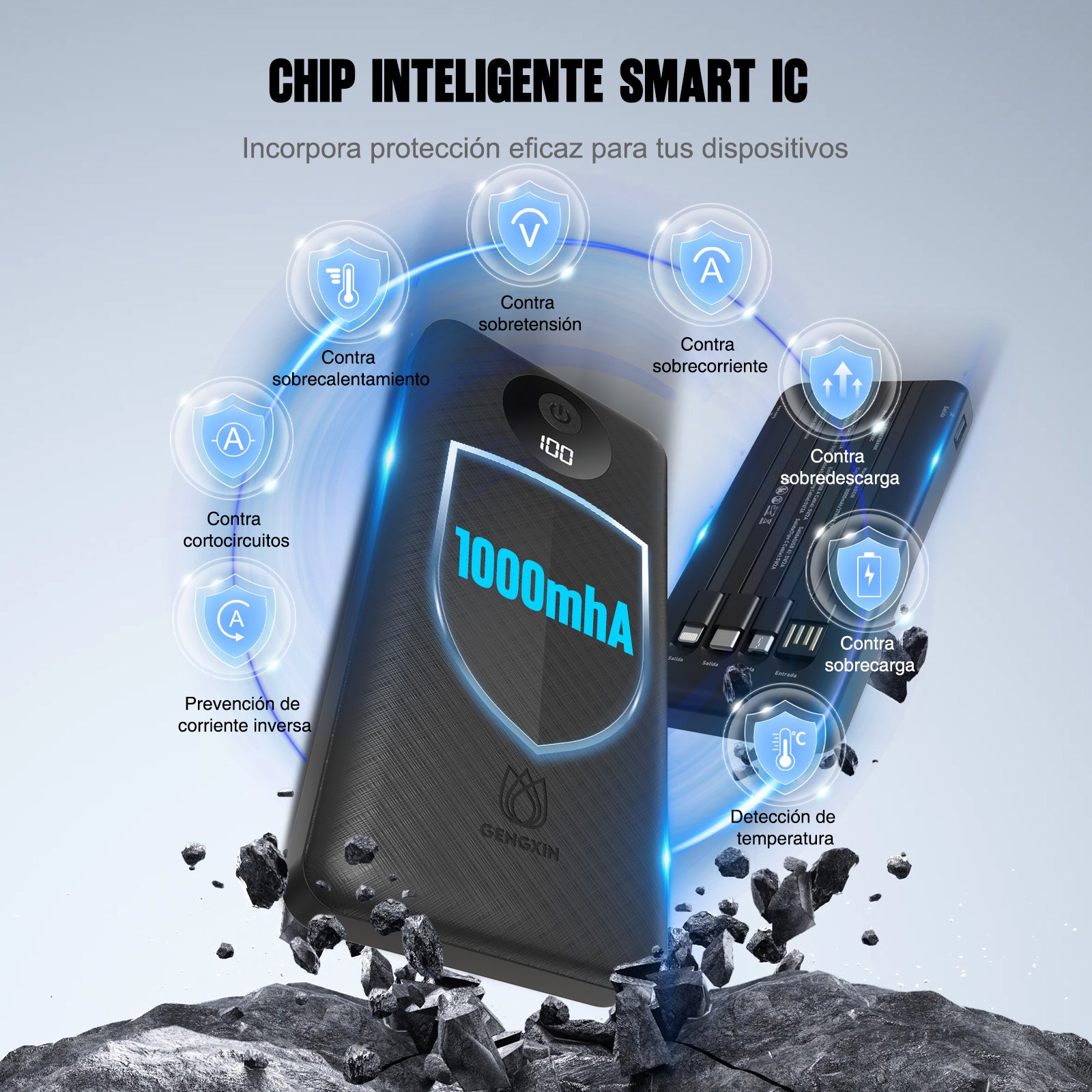 GENGXIN® Powerbank-GX-PB10C - (Sólo para exhibición)