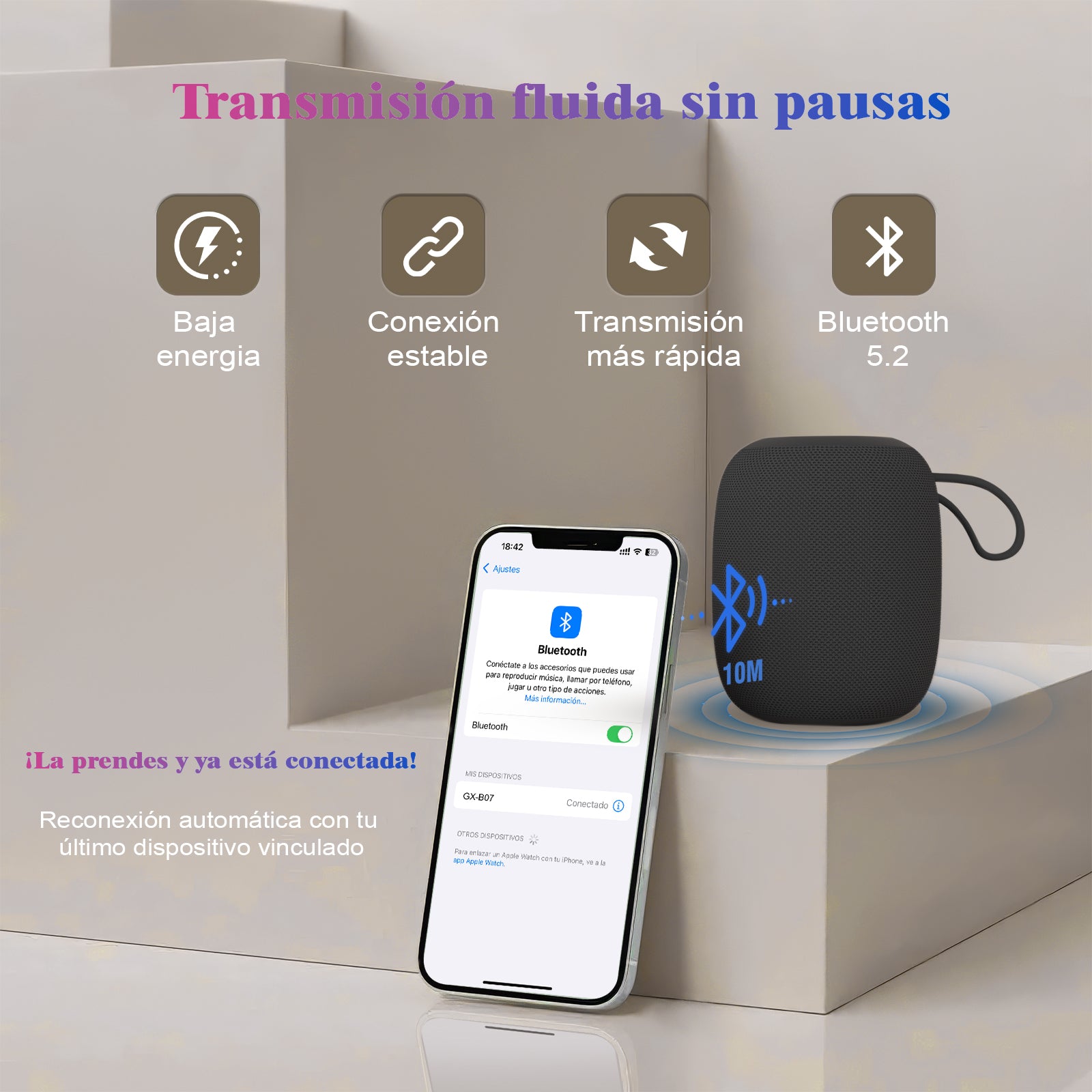GENGXIN® Bocina Inalambrica  GX-B07 - (Sólo para exhibición)