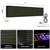 GENGXIN® LETRERO LED  LUMINOSO PROGRAMABLE, P10 WIFI-100 * 20 * 5.5 cm-Amarillo