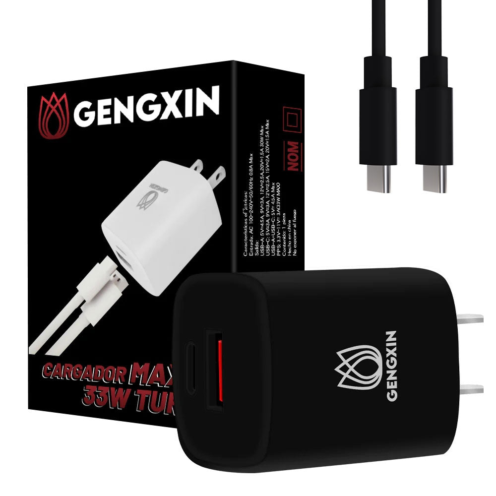 GENGXIN™ Cargador de 33w Carga Rápida-Negro GaN (Nitruro de galio) - Geng  Xin