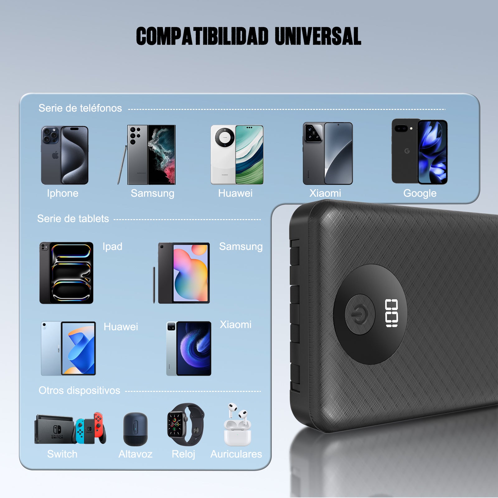 GENGXIN® Powerbank-GX-PB10C - (Sólo para exhibición)