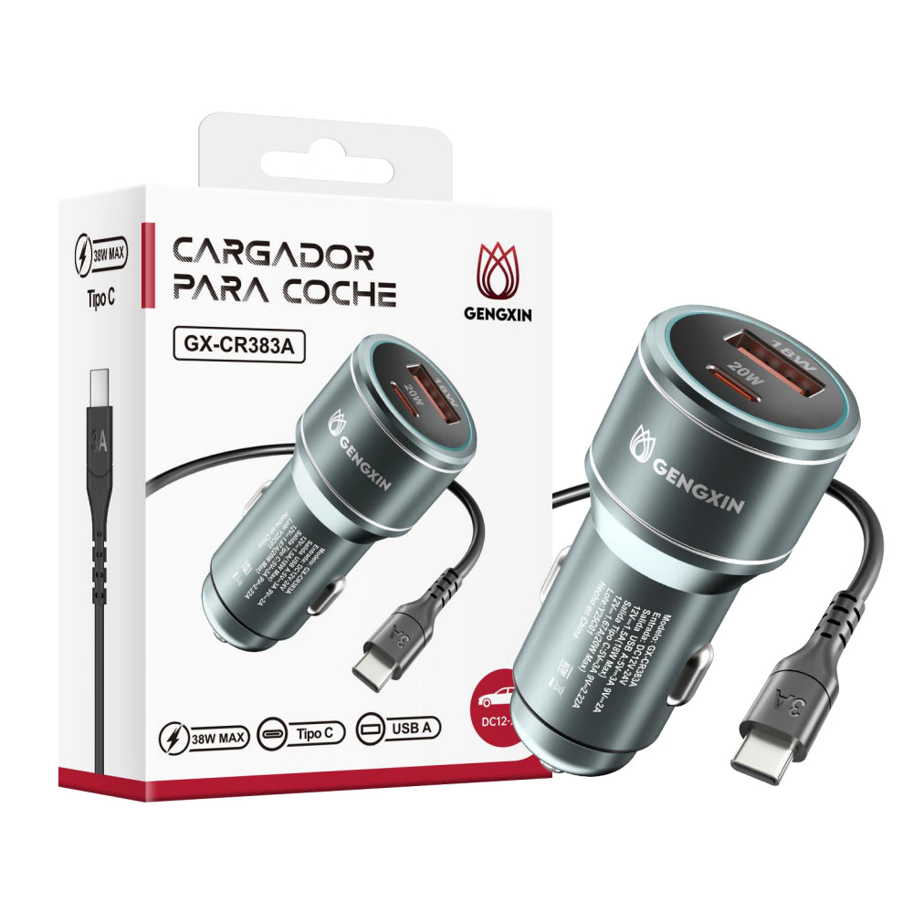 GENGXIN® CARGADOR COCHE-GX-CR383A- (Sólo para exhibición)