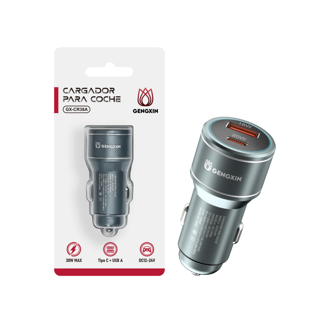 GENGXIN® CARGADOR COCHE-GX-CR38A- (Sólo para exhibición)