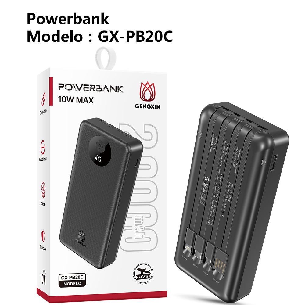 GENGXIN® Powerbank-GX-PB20C - (Sólo para exhibición)