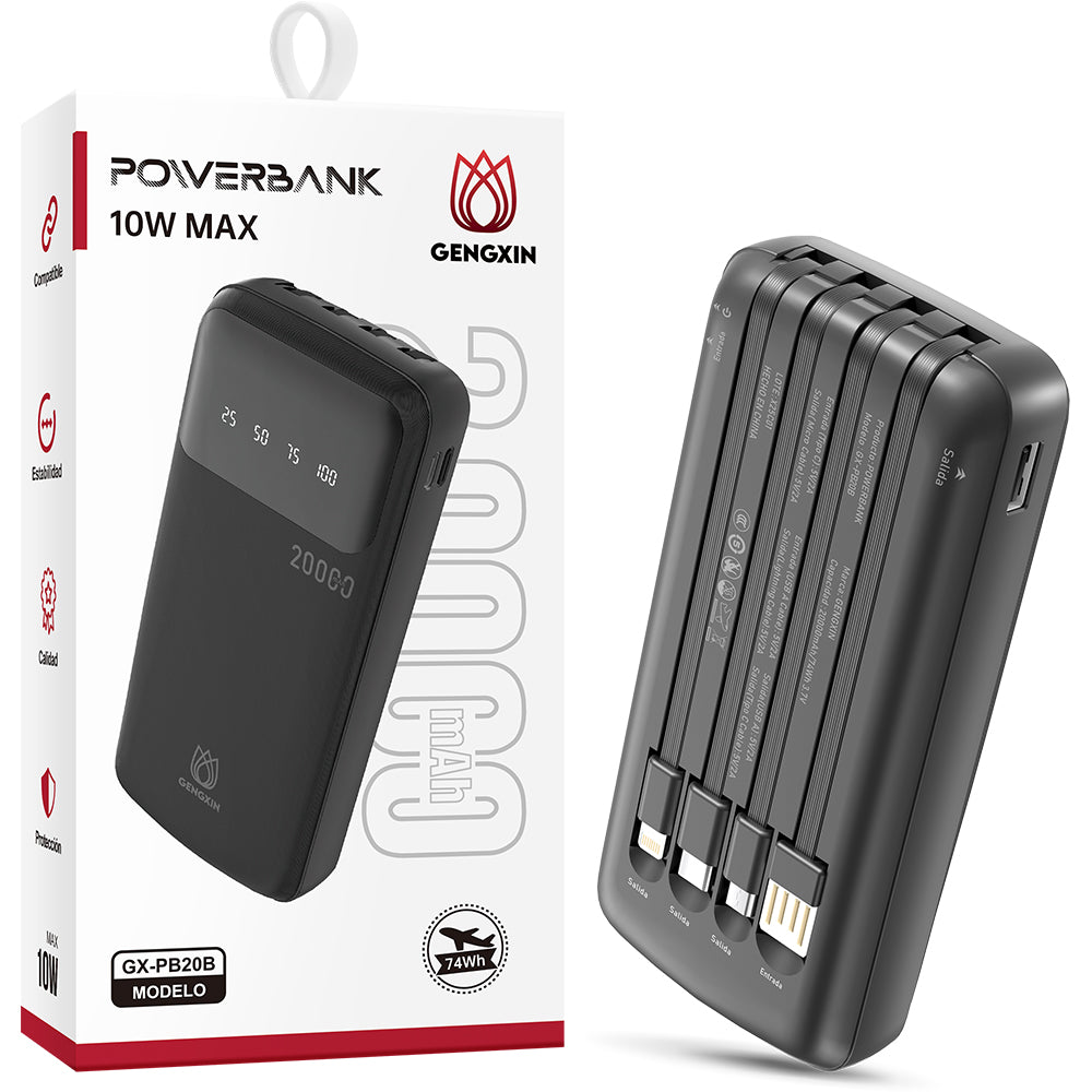 GENGXIN® Powerbank-GX-PB20B - (Sólo para exhibición)