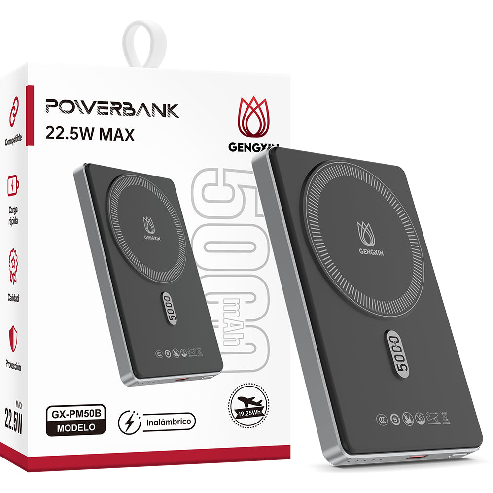 GENGXIN® Powerbank-GX-PM50B - (Sólo para exhibición)