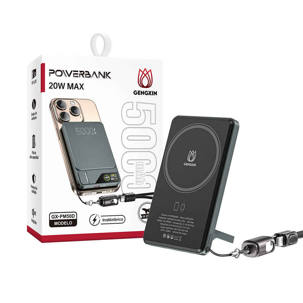 GENGXIN® Powerbank-GX-PM50D - (Sólo para exhibición)